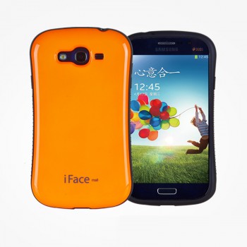 Эргономичный силиконовый чехол для Samsung Galaxy Grand Оранжевый