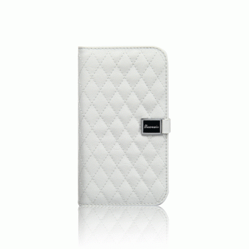 Чехол портмоне подставка для Samsung Galaxy Grand Серый