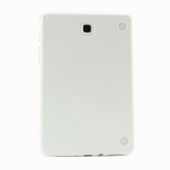 Силиконовый глянцевый непрозрачный чехол для Samsung Galaxy Tab A 8 Белый