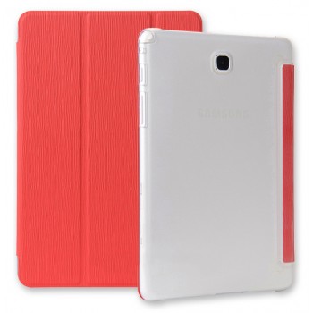 Текстурный чехол флип подставка сегментарный для Samsung Galaxy Tab A 9.7 Красный