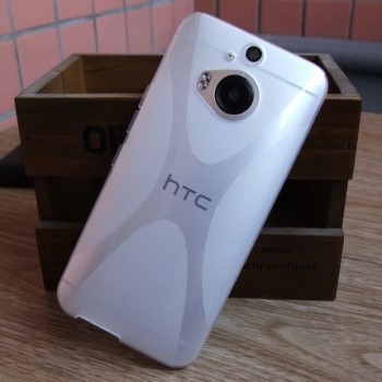 Силиконовый X чехол для HTC One M9+ Белый
