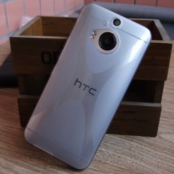 Силиконовый X чехол для HTC One M9+ Серый