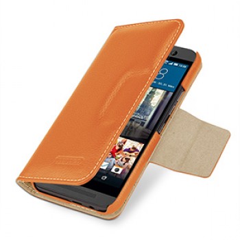Кожаный чехол портмоне с магнитной защелкой (нат. кожа) для HTC One M9
