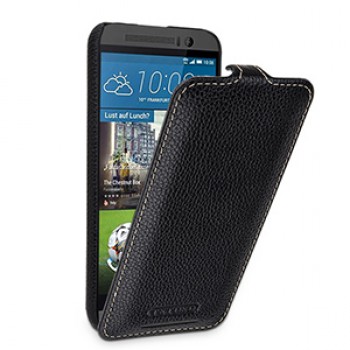 Кожаный чехол вертикальная книжка (нат. кожа) для HTC One M9