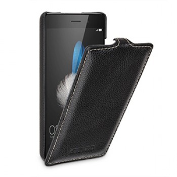 Кожаный чехол вертикальная книжка (нат. кожа) для Huawei P8 Lite