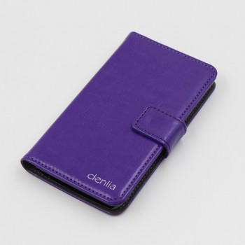 Чехол портмоне подставка с магнитной защелкой и гладкой текстурой для LG G4 S Фиолетовый
