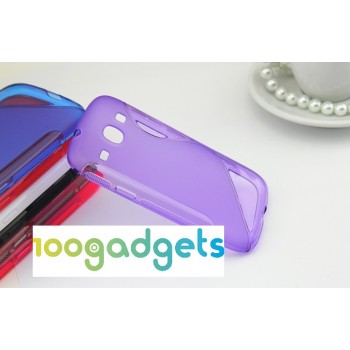 Силиконовый S чехол для Samsung Galaxy Core Фиолетовый