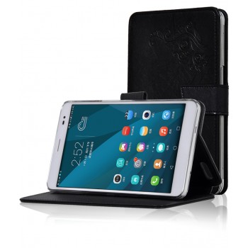 Чехол подставка текстурный для Huawei MediaPad X2 Черный
