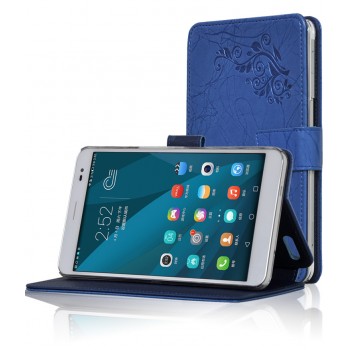 Чехол подставка текстурный для Huawei MediaPad X2 Синий