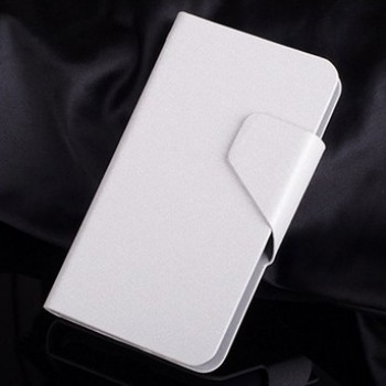 Текстурный чехол портмоне подставка с магнитной защелкой для Alcatel One Touch Pop 2 (4.5) Белый