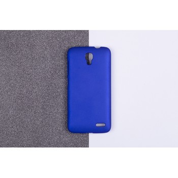 Пластиковый матовый непрозрачный чехол для Alcatel One Touch Pop 2 (4.5) Синий