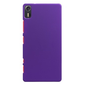 Пластиковый матовый непрозрачный чехол для Lenovo Vibe Shot Фиолетовый