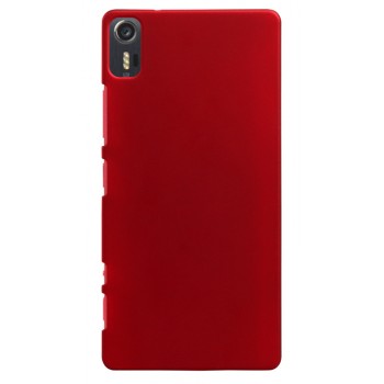 Пластиковый матовый непрозрачный чехол для Lenovo Vibe Shot Красный