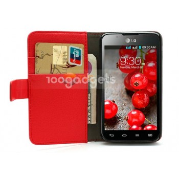 Чехол портмоне-подставка для LG Optimus L7 2 II P715 Красный