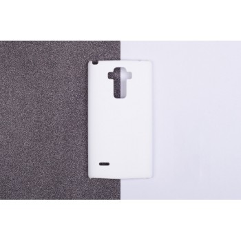 Пластиковый матовый непрозрачный чехол для LG G4 Stylus Бежевый