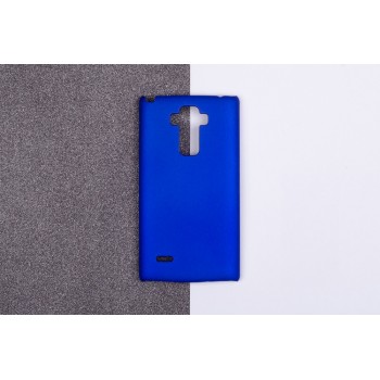 Пластиковый матовый непрозрачный чехол для LG G4 Stylus Синий