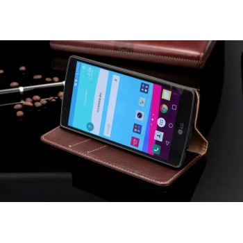 Кожаный чехол горизонтальная книжка подставка для LG G4