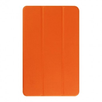 Текстурный чехол флип подставка сегментарный для Samsung Galaxy Tab E 9.6 Оранжевый