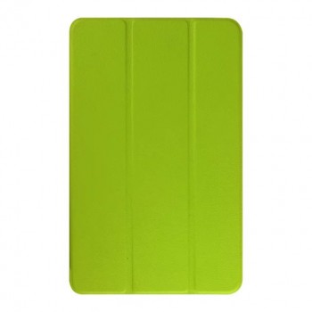 Текстурный чехол флип подставка сегментарный для Samsung Galaxy Tab E 9.6 Зеленый