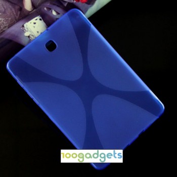 Силиконовый матовый X чехол для Samsung Galaxy Tab S2 8.0 Синий