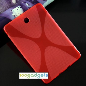 Силиконовый матовый X чехол для Samsung Galaxy Tab S2 8.0 Красный