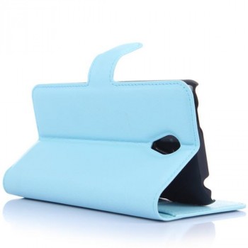 Чехол портмоне подставка с защелкой для Meizu M1 Note Голубой