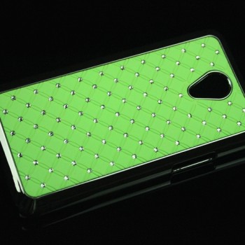 Пластиковый чехол со стразами для Meizu M1 Note Зеленый