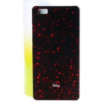 Пластиковый матовый дизайнерский чехол с голографическим принтом Звезды для Huawei P8 Lite Красный