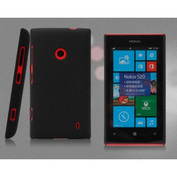 Пластиковый чехол с защитой от царапин для Nokia Lumia 520/525 Черный