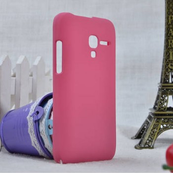 Пластиковый матовый непрозрачный чехол для Alcatel One Touch Pop D3 Розовый