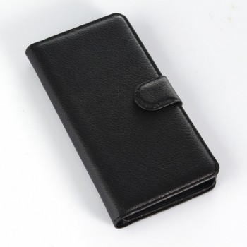 Чехол портмоне подставка на пластиковой основе с магнитной застежкой для Explay Neo Черный