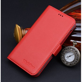 Кожаный чехол горизонтальная книжка (нат. кожа) подставка для HTC Desire 626/628 Красный