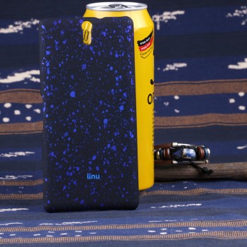Пластиковый матовый непрозрачный чехол с голографическим принтом Звездная палитра для Sony Xperia C5 Ultra Синий