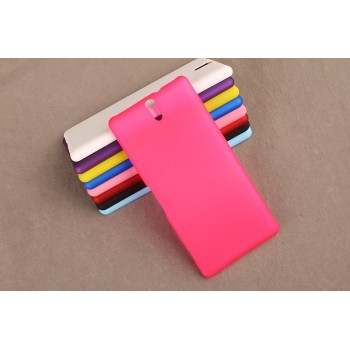 Пластиковый матовый непрозрачный чехол для Sony Xperia C5 Ultra Пурпурный