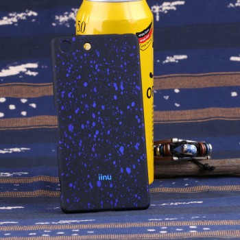 Пластиковый матовый чехол с голографическим принтом Звезды для Sony Xperia M5 Синий