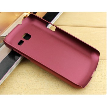 Пластиковый чехол серия Metallic для Samsung Galaxy Trend Lite Красный