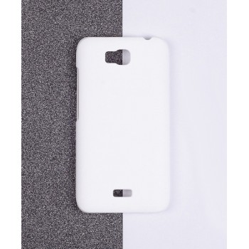 Пластиковый матовый непрозрачный чехол для Huawei Y5c Белый