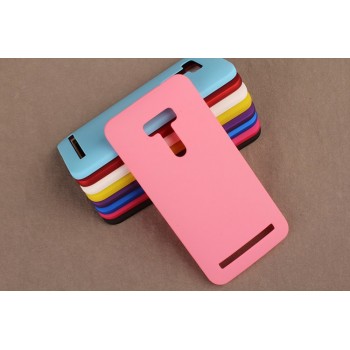 Пластиковый матовый непрозрачный чехол для ASUS Zenfone Selfie Розовый