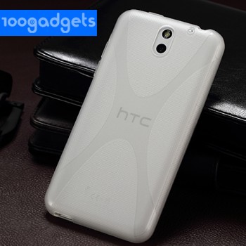 Силиконовый чехол Х для HTC Desire 610 Белый
