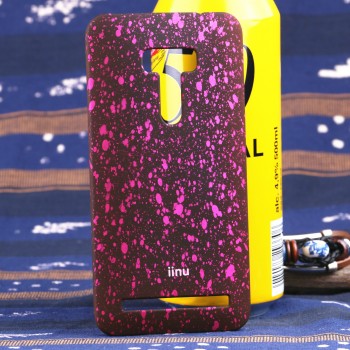 Пластиковый матовый дизайнерский чехол с голографическим принтом Звезды для ASUS Zenfone Selfie Розовый