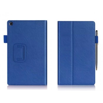 Чехол подставка с внутренними отсеками серия Full Cover для ASUS ZenPad 8 Синий