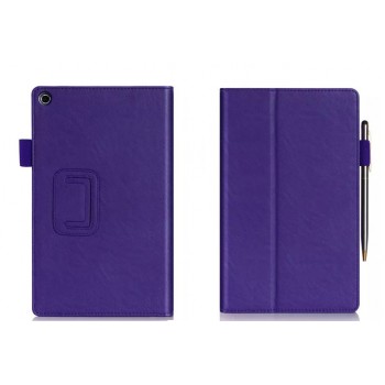 Чехол подставка с внутренними отсеками серия Full Cover для ASUS ZenPad 8 Фиолетовый