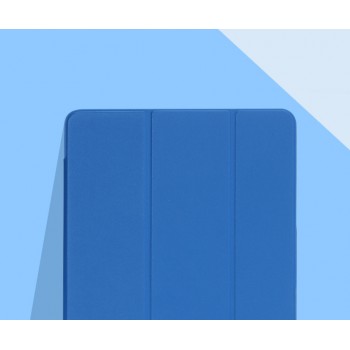 Чехол смарт флип подставка сегментарный на поликарбонатной основе для Samsung Galaxy Tab S 10.5 Синий
