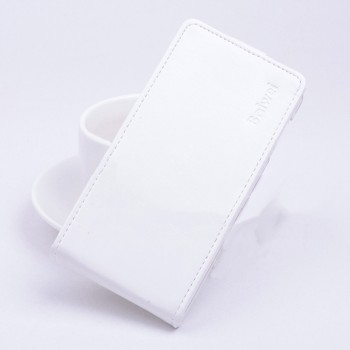 Чехол вертикальная книжка на силиконовой основе с магнитной застежкой для ASUS Zenfone Selfie Белый
