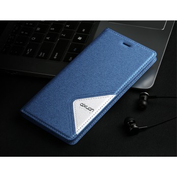 Текстурный дизайнерский чехол флип подставка для Meizu M1 Синий