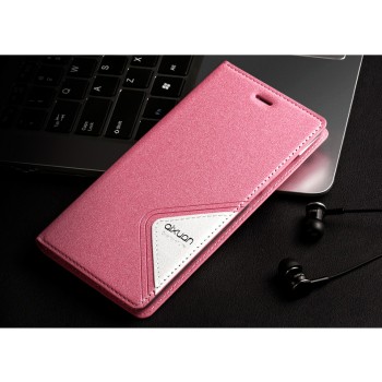 Текстурный дизайнерский чехол флип подставка для Meizu M1 Розовый