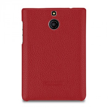 Кожаный чехол накладка (нат. кожа) для BlackBerry Passport Silver Edition Красный