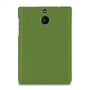 Кожаный чехол накладка (нат. кожа) для BlackBerry Passport Silver Edition Зеленый