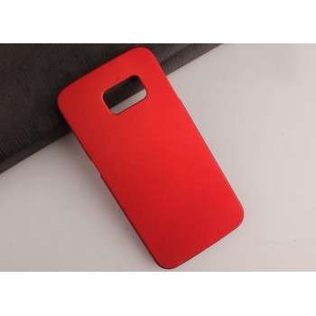Пластиковый матовый непрозрачный чехол для Samsung Galaxy Note 5 Красный