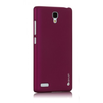 Пластиковый матовый металлик чехол для Xiaomi RedMi Note Фиолетовый